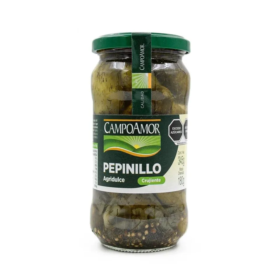 CAMPO AMOR PEPINILLOS AGRIDULCES 345 G