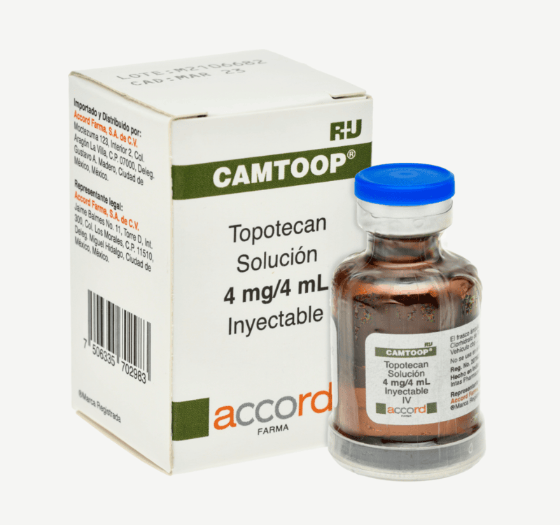 CAMTOOPRTU(Topotecán)4mg4mL,FRACCIV,207M2015SSAIV