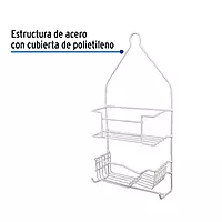 Canastilla para regadera, doble,rectangular - CAN-2RE / 49975