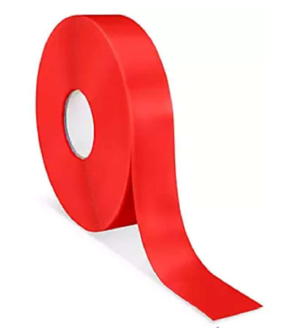 CINTA VINIL ALTA CALIDAD ROJA 60 MIL 2"X100'