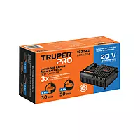 Cargador rápido de baterías de ion litio 20V, TRUPER PRO, 103242 - CARA-20A