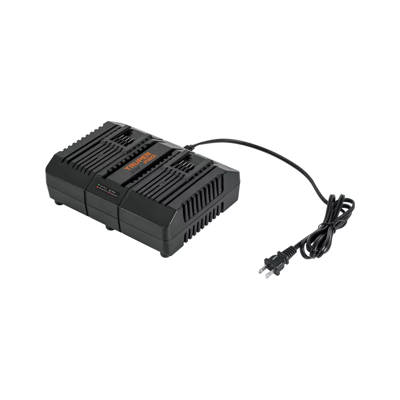 Cargador dual de baterías de ion litio 20V, TRUPER PRO, 103241 - CARD-20A