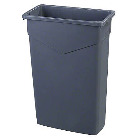 Carlisle Trimline™ Waste Container - 23 Gal., Grey 4/cs