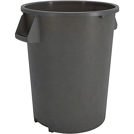 Sparta® Bronco™ Round Waste Bin Trash Container - 32 Gal., Gray 4/CS
