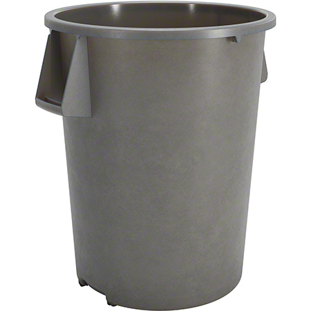 Sparta® Bronco™ Round Waste Bin Trash Container - 55 Gal., Gray 2/CS 2/CS