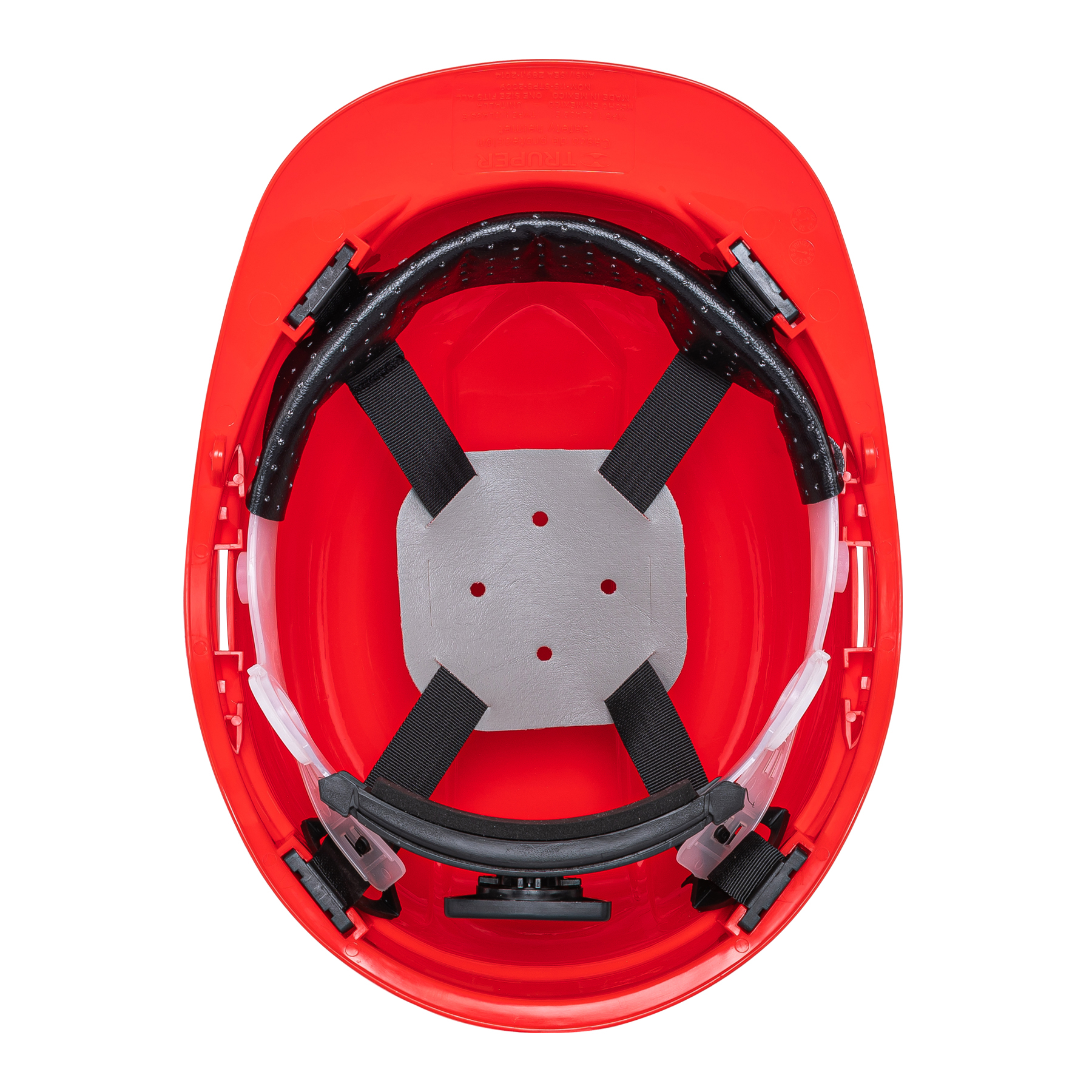 Casco de seguridad, ajuste de matraca, rojo - CAS-R / 10373