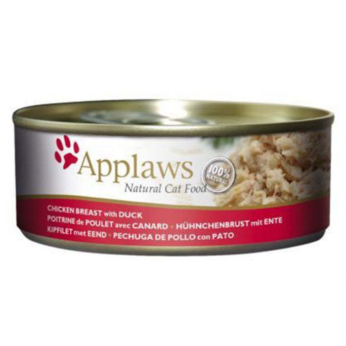 APPLAWS CAT CHICKEN WITH DUCK 156G TIN APPLAWS CAT CHICKEN WITH DUCK 156G TIN