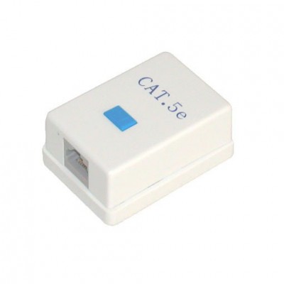CAT5E Surface Mount Box with 1 RJ45 Jack CAT5E Surface Mount Box with 1 RJ45 Jack