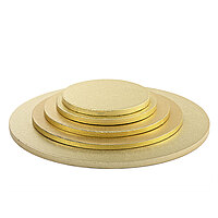 GOLD CAKE BOARD ROUND 10" (PCS)