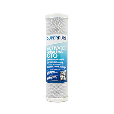 SUPERPURE 10 inch Carbon Block Water Filter Replacement Cartridge