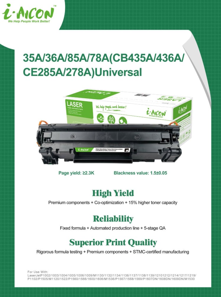 AICON BLACK TONER C-CB435A/436A/CE285A/278A