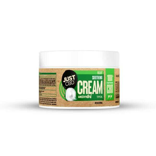 JUST CBD SOOTHING CREAM 500+ PLANT POWERED CBD