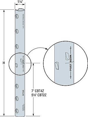 Simpson Strong-Tie Wood Conn - Bases & Caps - Post Cap CBTZ Simpson Strong-Tie Wood Conn - Bases & Caps - Post Cap CBTZ