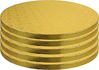 GOLD CAKE BOARD ROUND 10" (PCS)