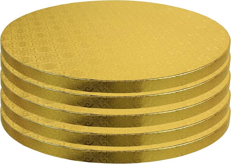 GOLD CAKE BOARD ROUND 11" (PCS)