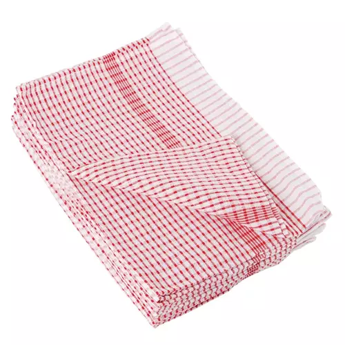 Wonderdry Tea Towel Red - 762x508mm Pack 10