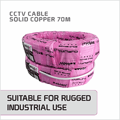 CCTV CABLE ZEBION SOLID COPPER 70 M