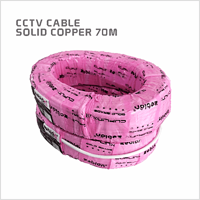 CCTV CABLE ZEBION SOLID COPPER 70 M