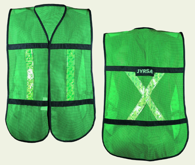 CHALECO DE MALLA AMARILLO C/REFLEJANTES JYRSA