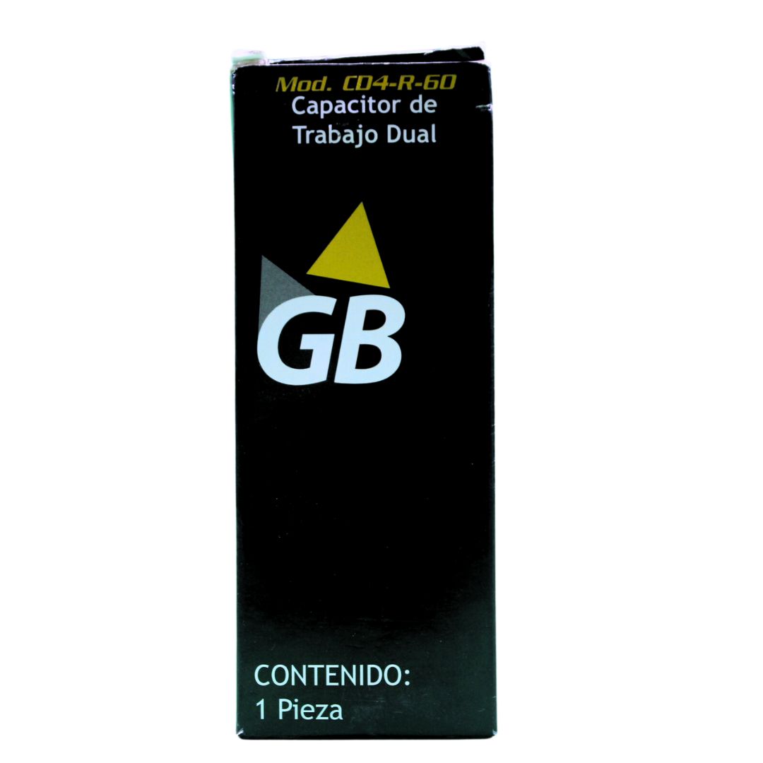Capacitor Dual 60+5Mfd, 37V Gb - CD4-R-60
