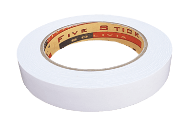 CINTA DOBLE CONTACTO 18mm X 5Y ESPUMA BLANCA FIVE STICK