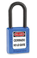 CANDADO DE LOTO ANTIESTATICO ROJO