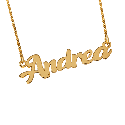 CONJUNTO DE NOMBRE CALADO (ESPESOR 0.40) + CADENA GROUMET (H0.25 x40CM)