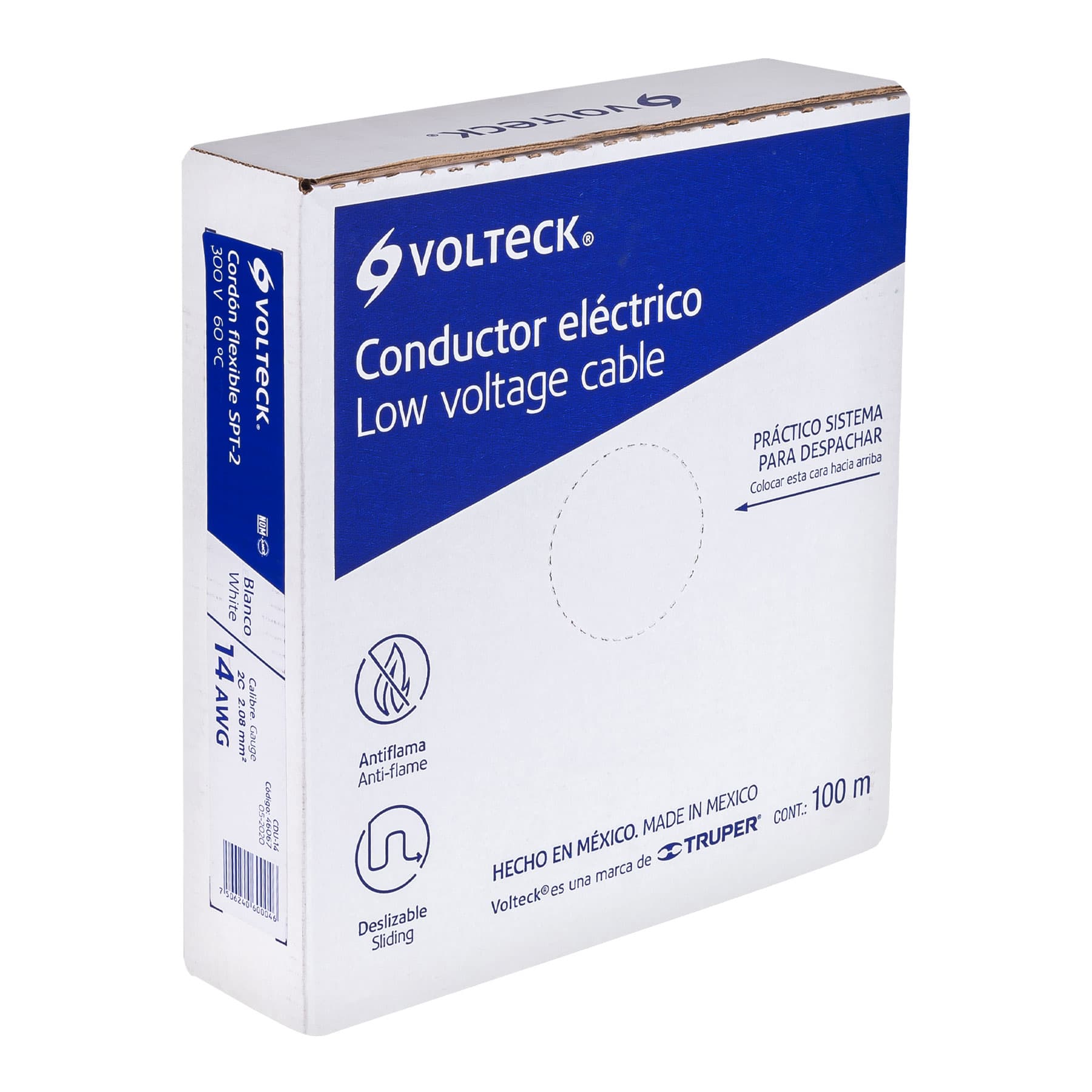 caja-con-100-m-de-cordón-dúplex-flexible-spt-14-awg-volteck-cdu-14-46067