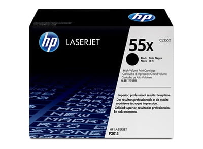 HP 55X High Yield Black Original LaserJet Toner Cartridge  CE255X