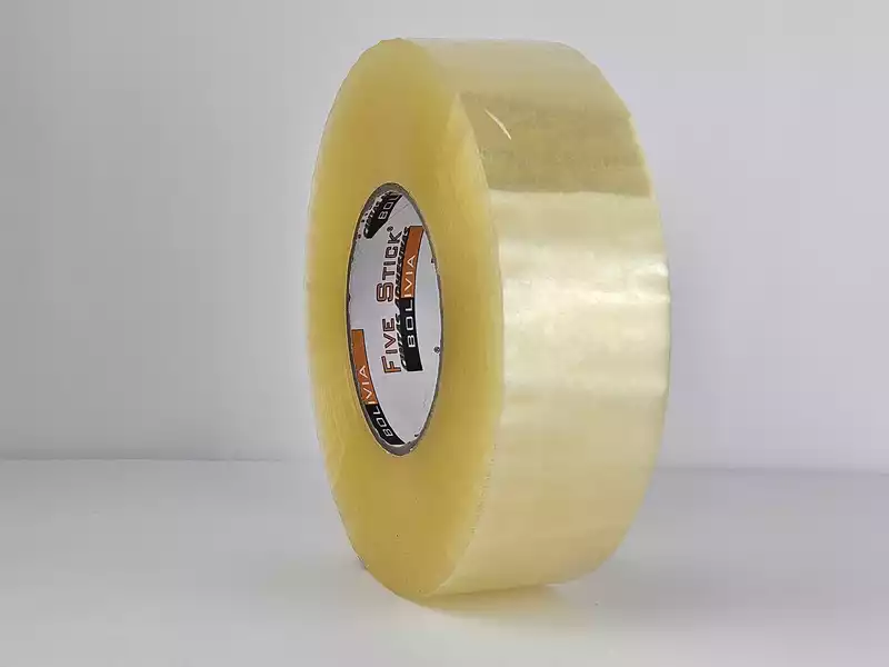 CINTA DE EMBALAJE CE500 TRANSPARENTE 48mm FIVE STICK