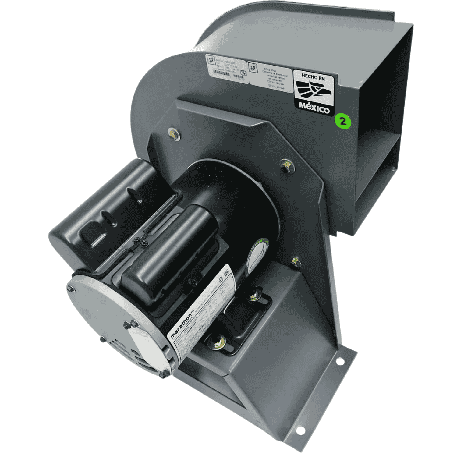 Extractor Centrifugo, 127V, rpm1470, 1/2Hp, 147mm - CEB-2000