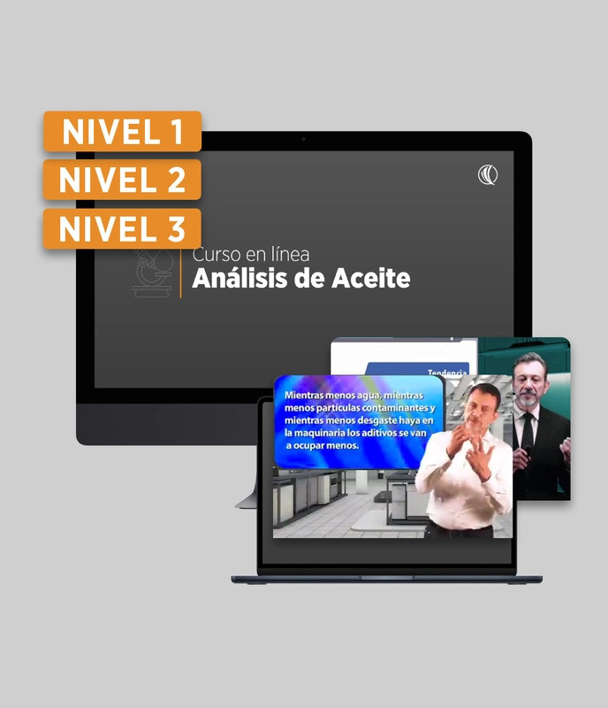 Paquete de cursos en línea: Análisis de aceite niveles 1, 2 y 3