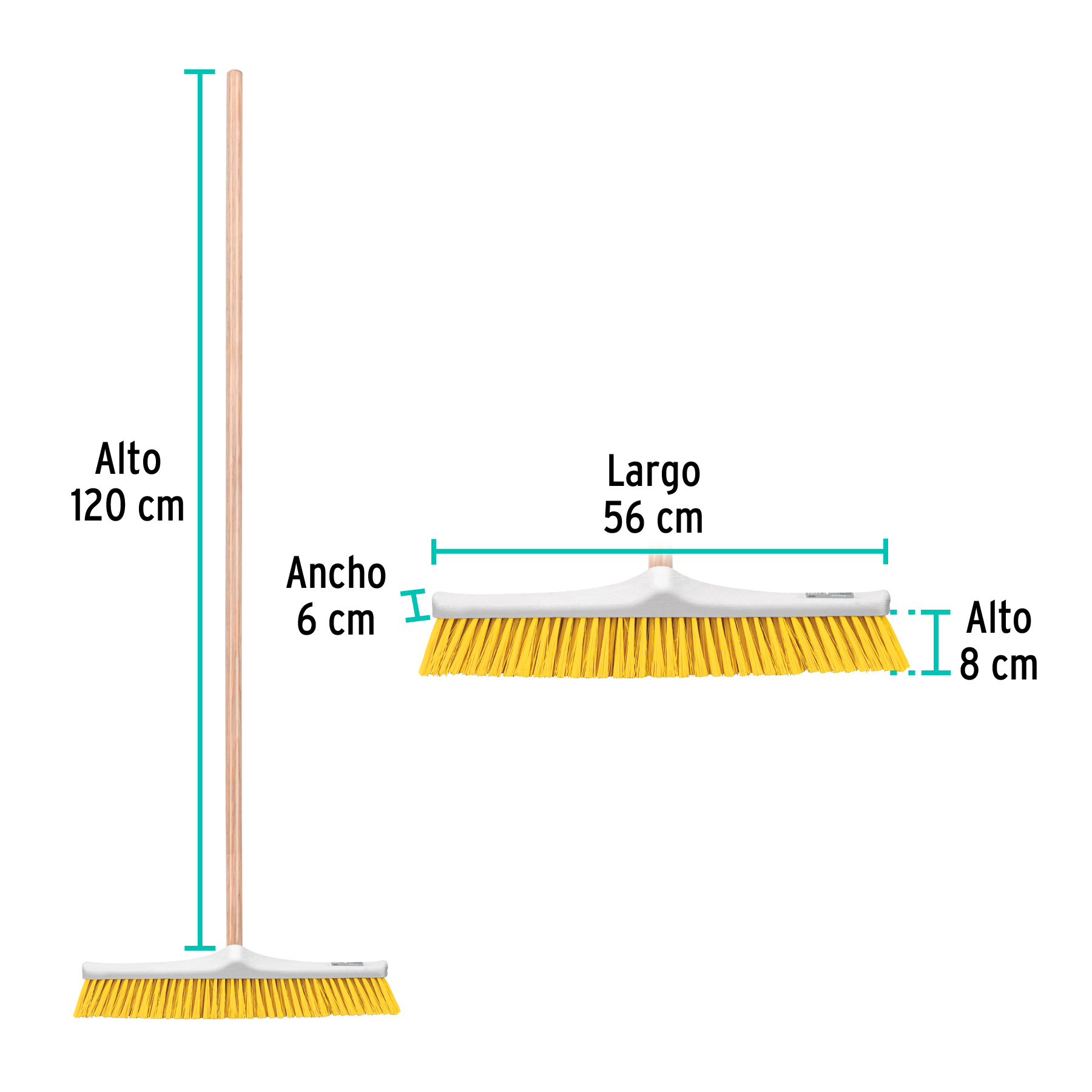 Cepillo industrial, cerda suave, 59 cm - CEPI-60 / 57037