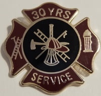Firefighter Stock Service Award Pin
