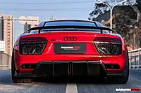 Audi R8 GEN2 & GEN3 Coupe GT Style Carbon Fiber Trunk Wing | High-Mount Motorsport Spoiler