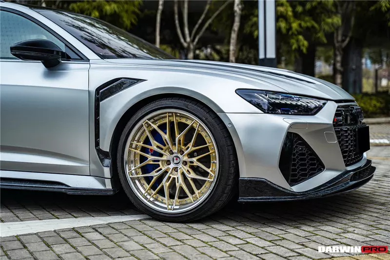 Audi RS6 Avant C8 & RS7 Quattro BKSS Style Carbon Fiber Front Lip | Performance Aero Upgrade