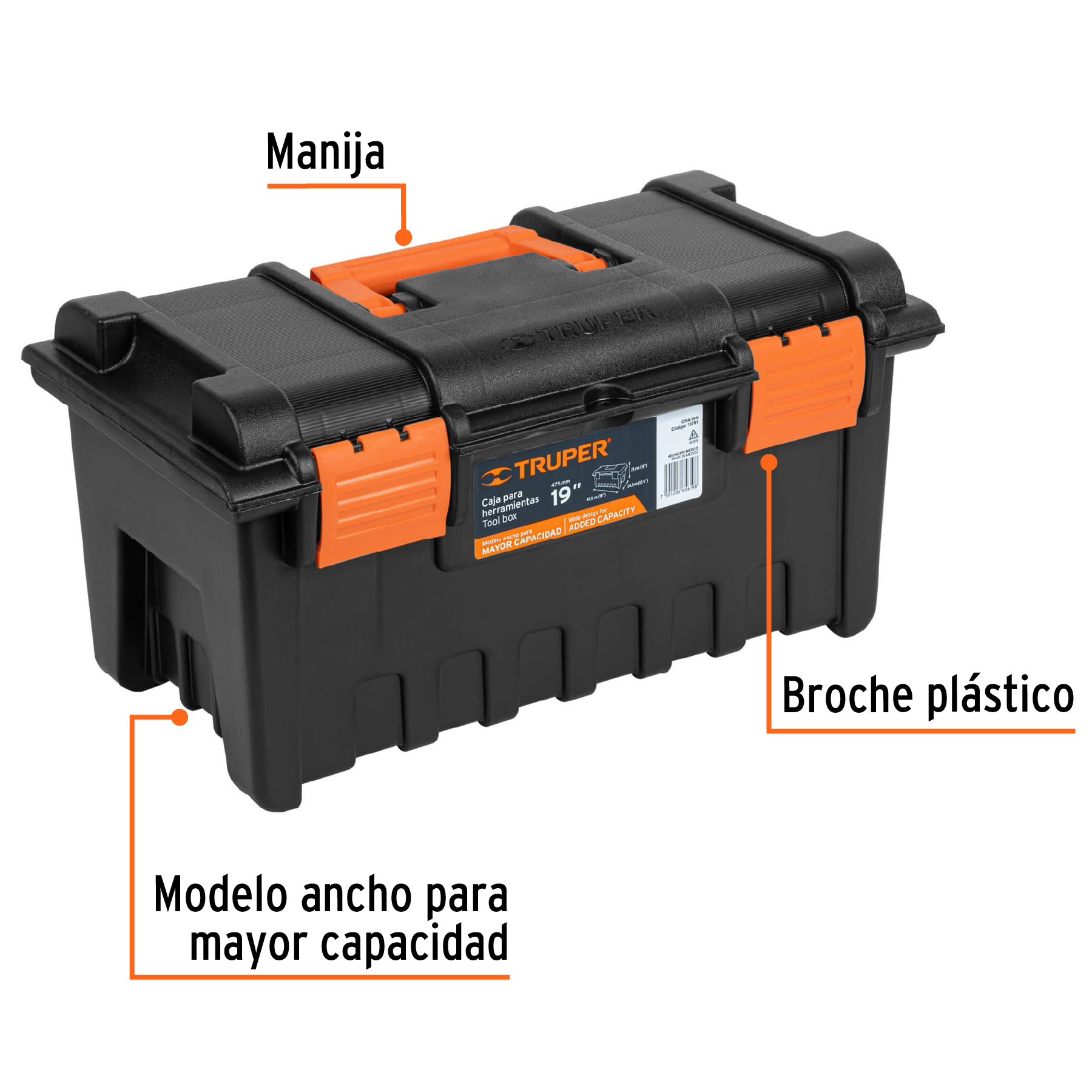 Caja para herramienta de 19' sin compartimentos - CHA-19N / 19781