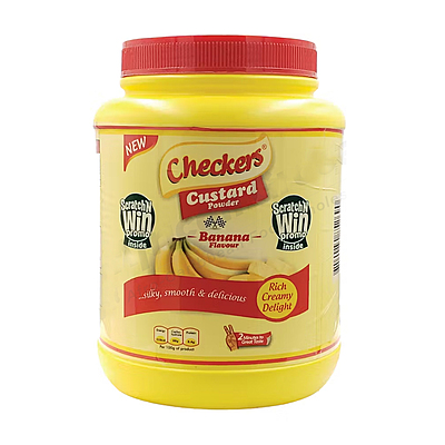 25275 Checkers Custard Banana Flavour 2kg X 3