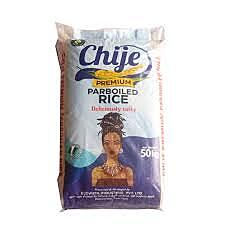 CHIJE PREMIUM PARBOILED RICE 50KG