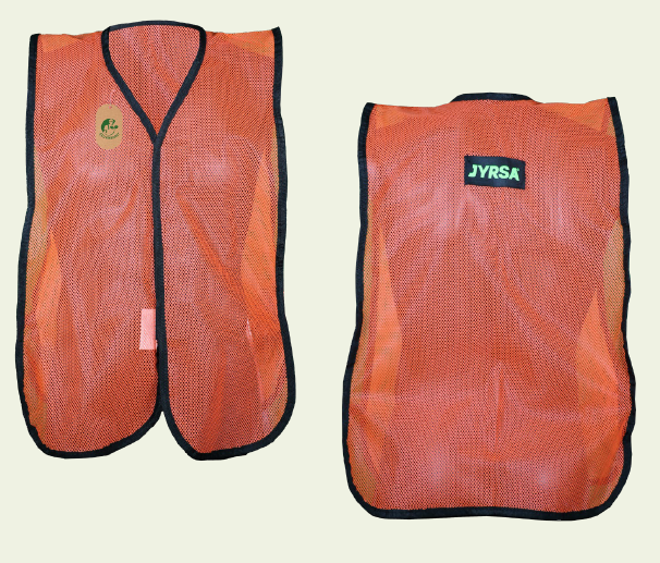 CHALECO DE MALLA NARANJA SIN REFLEJANTES JYRSA