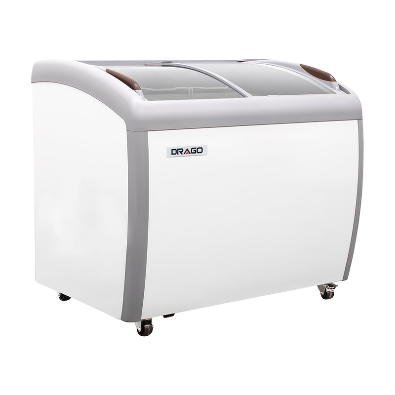 Congelador paletero curvo puerta de cristal 260 Litros