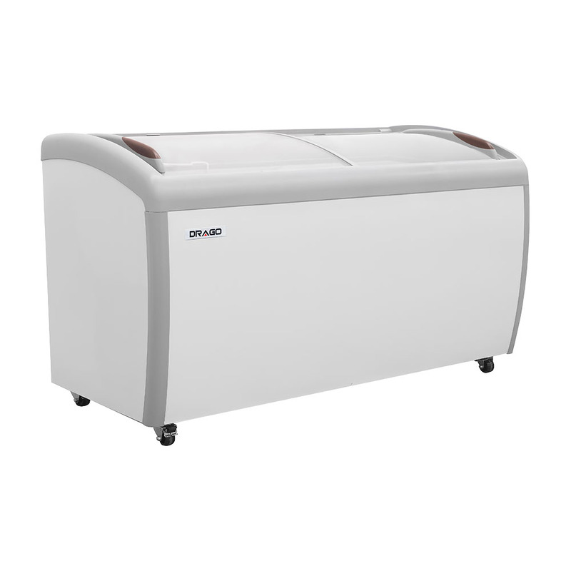 Congelador paletero curvo puerta de cristal 460 Litros