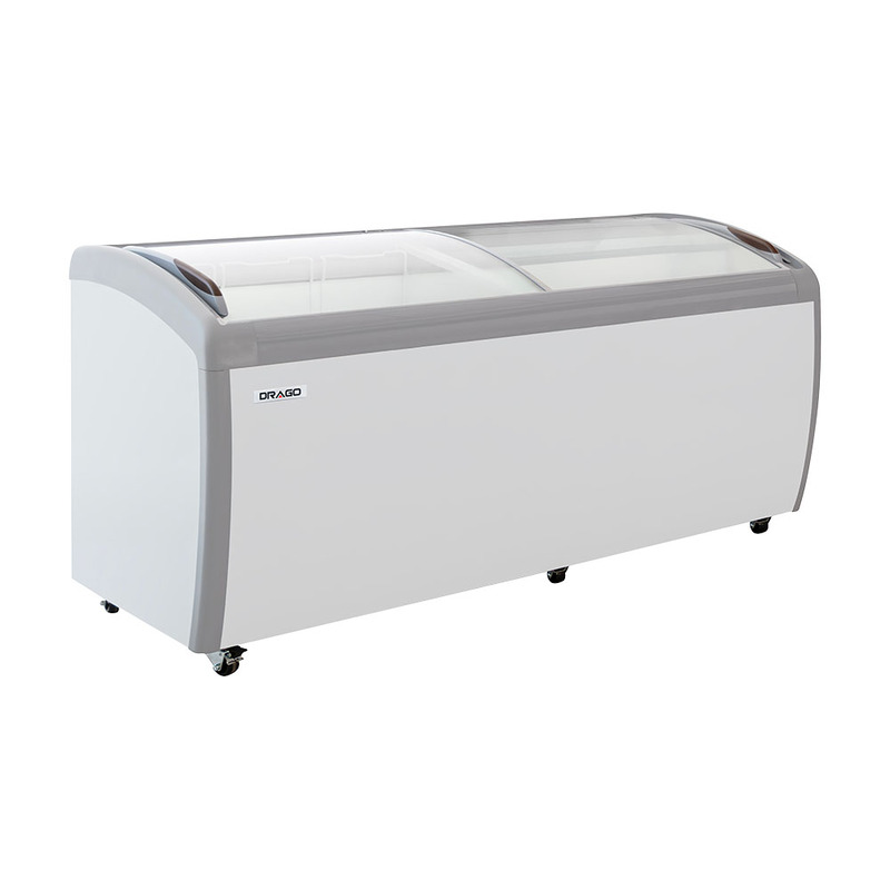 Congelador paletero curvo puerta de cristal 560 Litros