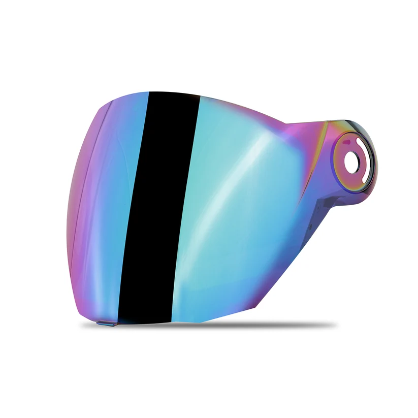 STEELBIRD CHROME RAINBOW VISOR FOR SBA-3 STEELBIRD CHROME RAINBOW VISOR FOR SBA-3