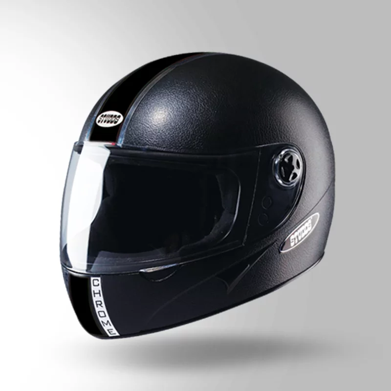 STUDDS CHROME ECONOMY BLACK WITH PLAIN STRIP C/V (XL) STUDDS CHROME ECONOMY BLACK WITH PLAIN STRIP C/V (XL)