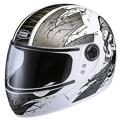 STUDDS CHROME SUPER D1 WHITE N4 GREY C/V (XL)