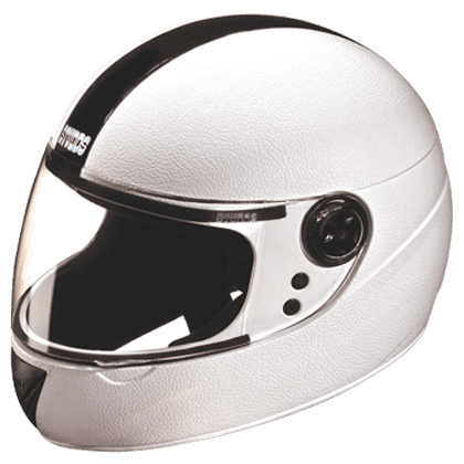 STUDDS CHROME ELITE WHITE WITH BLACK STRIP C/V (XL)