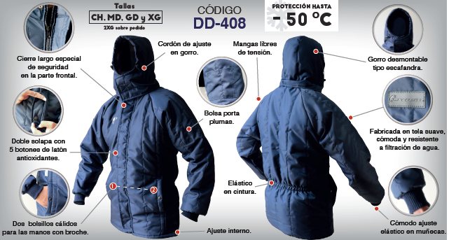 CHAMARRA TERMICA DD-408 T/XL