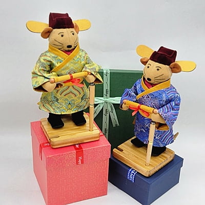 Chuột Trạng Nguyên - Thủ Công Nhồi Bông, Vải Gấm Dân Tộc Chuột Trạng Nguyên - Thủ Công Nhồi Bông, Vải Gấm Dân Tộc