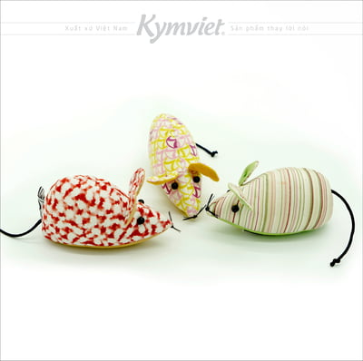 Đồ Chơi Nhồi Bông Chuột Vải Kymviet 100% Handmade Cotton Đồ Chơi Nhồi Bông Chuột Vải Kymviet 100% Handmade Cotton